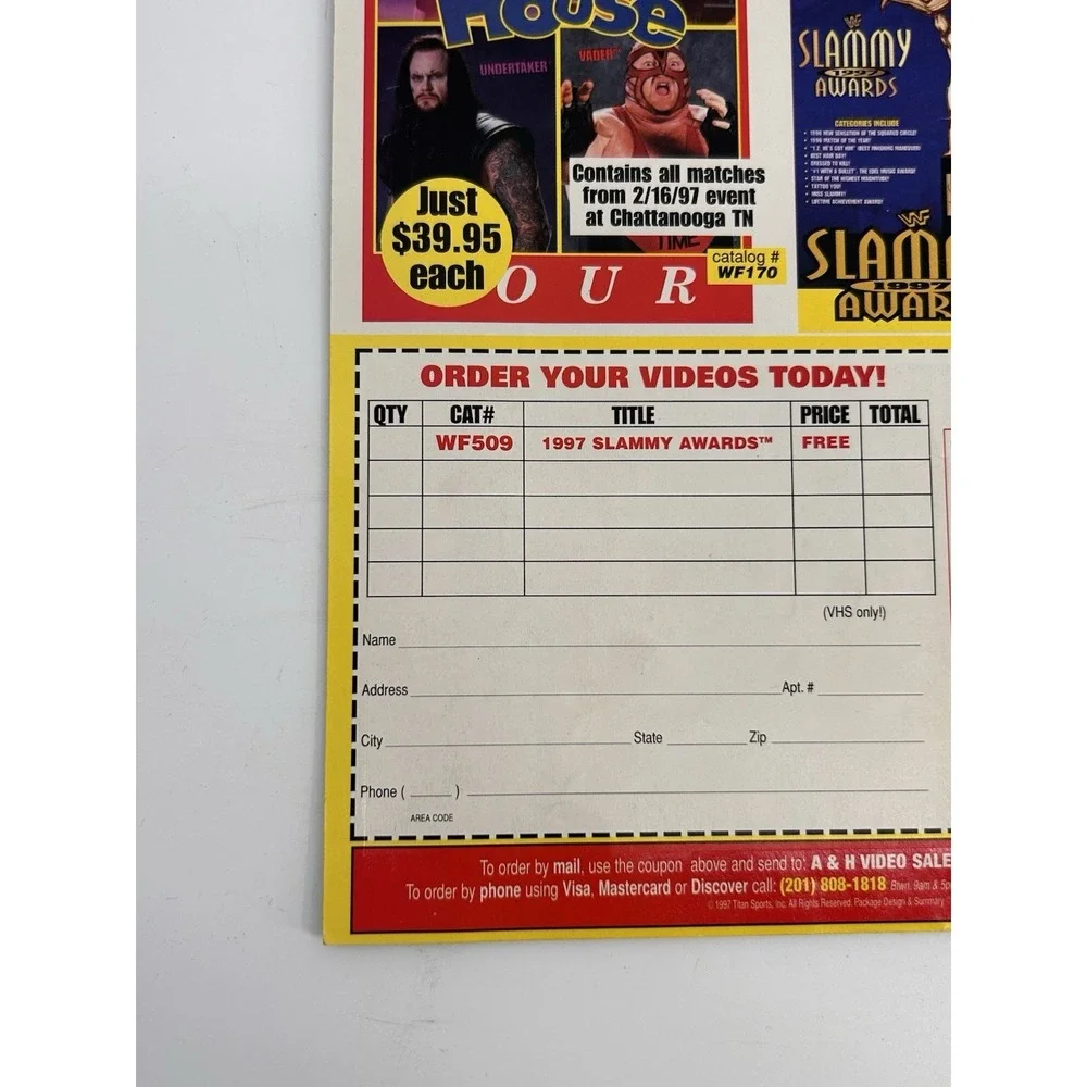 1997‎ WF World Wrestling Federation Program #242 Pearl River Collector's Issue